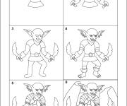 Coloriage Comment dessiner un gobelin