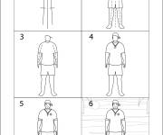 Coloriage Comment dessiner un sauveteur en six étapes faciles