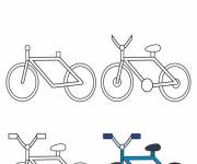 Coloriage Comment dessiner un vélo
