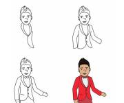 Coloriage Comment dessiner Zayn Malik