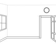 Coloriage Ajoute les d&eacute;tails &agrave; la chambre