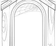 Coloriage Ajouter les &eacute;l&eacute;ments de cette maison