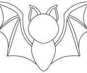 Coloriage et dessins gratuit Chauve-souris &agrave; compl&eacute;ter à imprimer