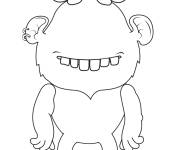 Coloriage Compl&eacute;ter le monstre style dessin anim&eacute;