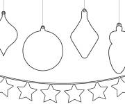 Coloriage Compl&eacute;ter les boules de noel