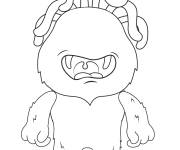 Coloriage Contour du monstre &agrave; compl&eacute;ter