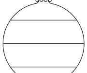 Coloriage et dessins gratuit D&eacute;core ta boule de No&euml;l à imprimer