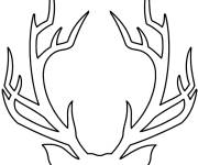 Coloriage Dessine le cerf