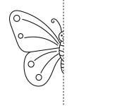 Coloriage Papillon &agrave; compl&eacute;ter