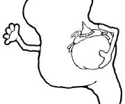 Coloriage et dessins gratuit petit fant&ocirc;me &agrave; compl&eacute;ter à imprimer