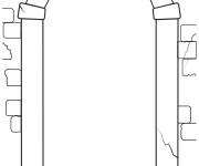Coloriage et dessins gratuit Porte &agrave; compl&eacute;ter à imprimer