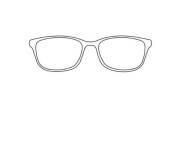 Coloriage et dessins gratuit Termine dessiner les lunettes à imprimer