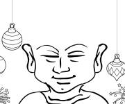 Coloriage Termine la coiffure de No&euml;l