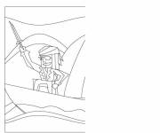 Coloriage Termine le bateau des pirates