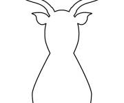 Coloriage Termine le cerf