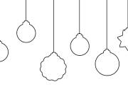 Coloriage Termine les boules de noel