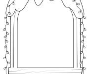 Coloriage Terminer la fen&ecirc;tre pendant le noel