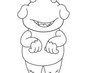 Coloriage Terminer le visage du monstre