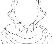 Coloriage Vampire Dracula &agrave; compl&eacute;ter