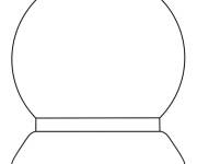 Coloriage Boule &agrave; neige simple