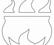 Coloriage Chaudron dessin facile