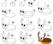 Coloriage et dessins gratuit Dessin facile &agrave; r&eacute;aliser d'une insecte à imprimer