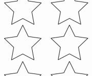 Coloriage Dessins des &eacute;toiles pour ps