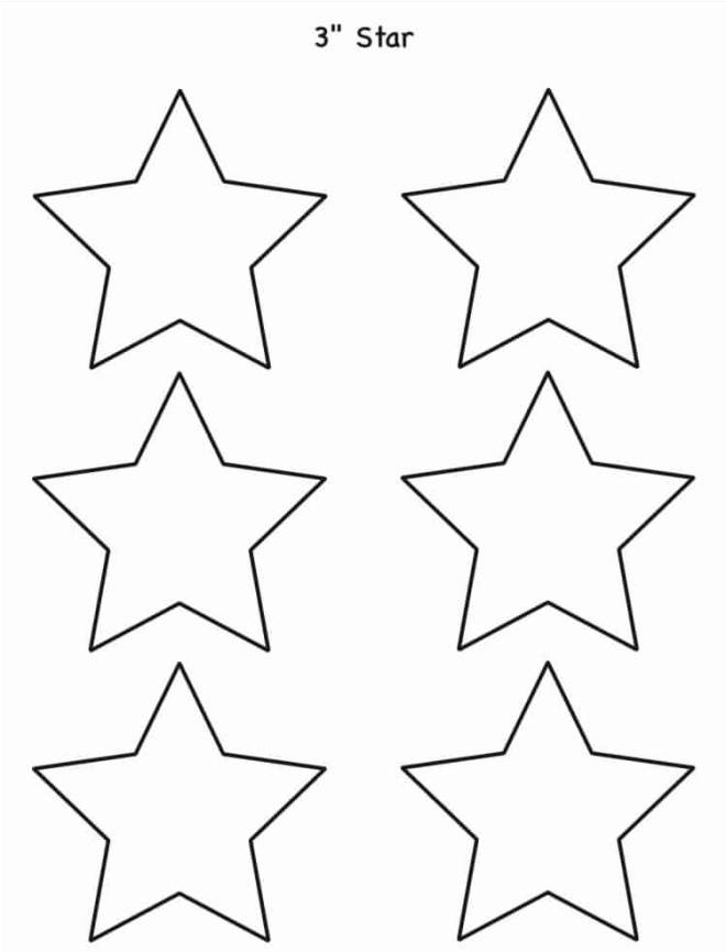 Printable 3 Inch Star Template