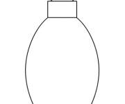 Coloriage Lampe de noel simple