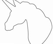 Coloriage Licorne dessin facile