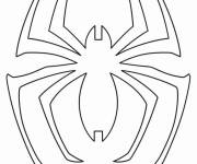 Coloriage Logo Spiderman simple