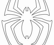 Coloriage Logo Spiderman simple