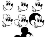 Coloriage Minnie Mouse dessin facile