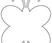 Coloriage Papillon simple pour les petits