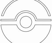 Coloriage Pok&eacute;mon Balle pour d&eacute;butant