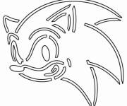 Coloriage Sonic dessin facile