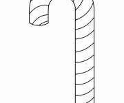 Coloriage Sucre d'orge simple