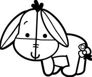 Coloriage et dessins gratuit B&eacute;b&eacute; bourriquet de Disney à imprimer