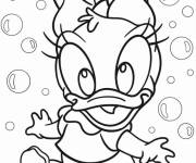 Coloriage B&eacute;b&eacute; Daisy Duck en ligne