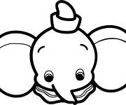 Coloriage Bébé Dumbo l'éléphant