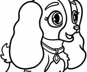 Coloriage B&eacute;b&eacute; Lady de Disney