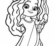 Coloriage B&eacute;b&eacute; Merida de Disney