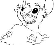 Coloriage B&eacute;b&eacute; Stitch de Disney