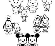 Coloriage Les animaux bébé de Disney