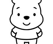 Coloriage Winnie l'ourson  b&eacute;b&eacute;