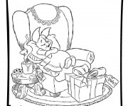 Coloriage Disney Noel magique