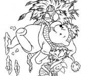 Coloriage et dessins gratuit Winnie l'ourson Disney à imprimer