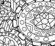 Coloriage D&eacute;coration virale Doodle