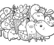 Coloriage et dessins gratuit Des extraterrestres Doddle à imprimer