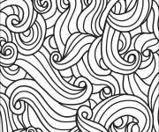 Coloriage Dessin Doodle tourbillonnant
